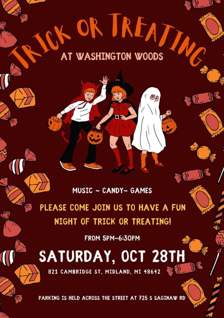 Midland FREE Trick or Treating Washington Woods Great Lakes Bay