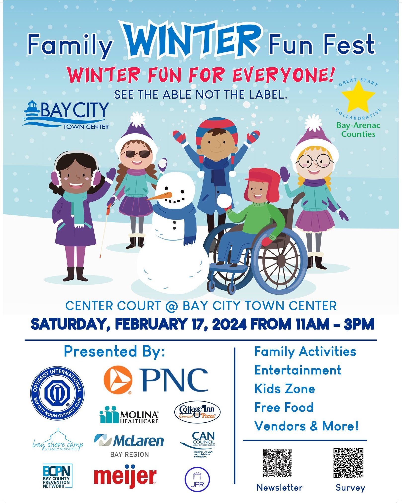 Bay City FREEFamily Winter Fun Fest Bay City Town Center Great