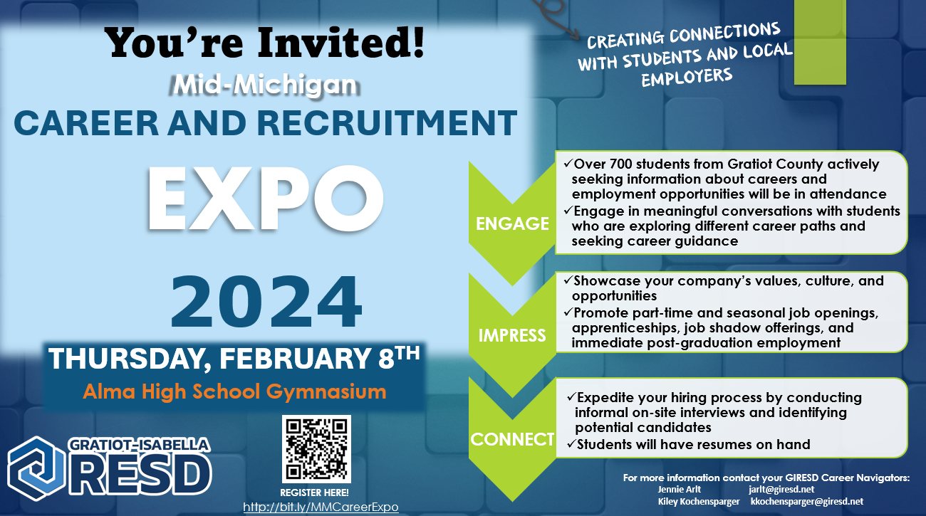 Alma: Career and Recruitment Expo 2024 @ Alma High School - Great Lakes ...